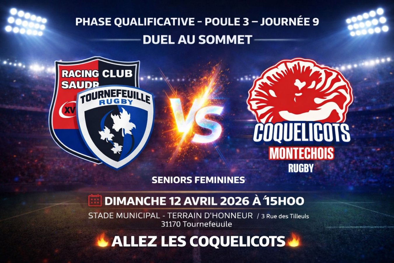 Duel au sommet pour nos Séniors Féminines ce week-end